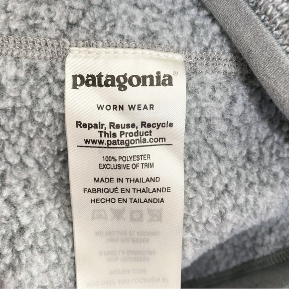 Patagonia Better Sweater 1/4 Zip Fleece Jacket Birch White S - Picture 5 of 5